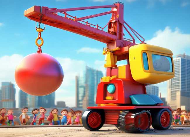 吊车儿童视频动画片 吊车少儿动画视频