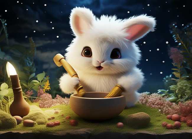 玉兔捣药的故事儿童版、玉兔捣药幼儿故事