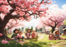 桃花的故事幼儿园，幼儿园关于桃花的故事