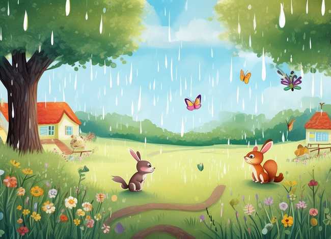 关于春雨的绘本故事，关于春雨的绘本故事图片