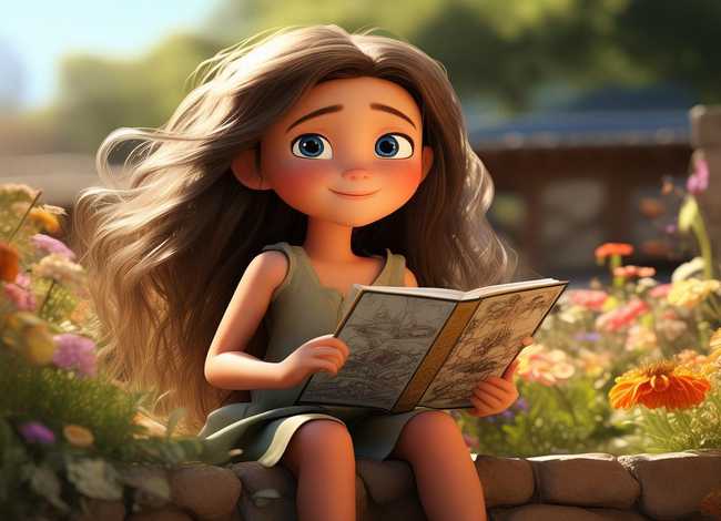 连环画女孩（连环画小女孩）