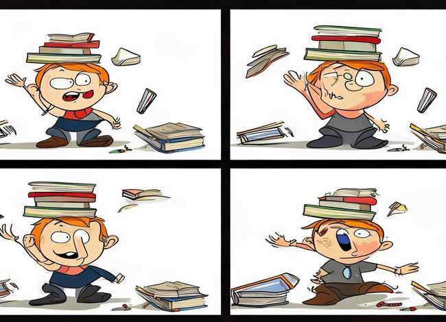 儿童四格漫画小故事搞笑；四格漫画小故事简笔画搞笑