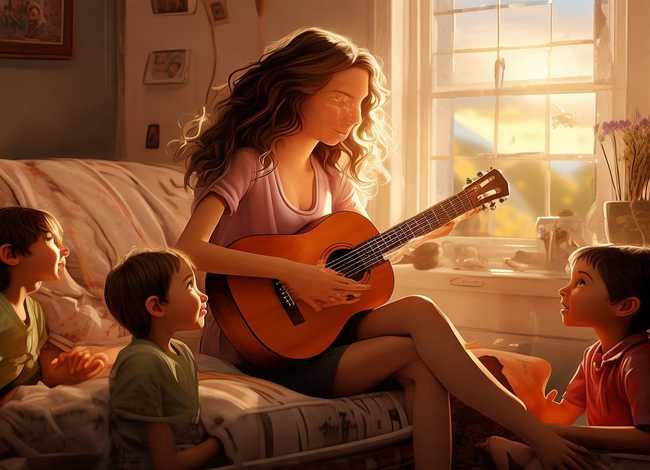 妈妈讲故事简谱；妈妈讲故事简谱图片