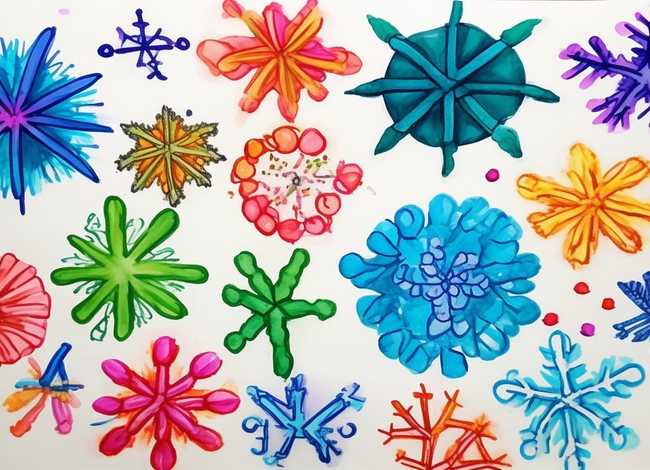 儿童雪花图片作品 - 儿童雪花图片作品大全