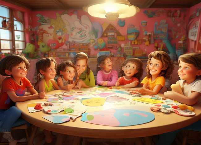 彩色儿童故事画、故事彩色幼儿园