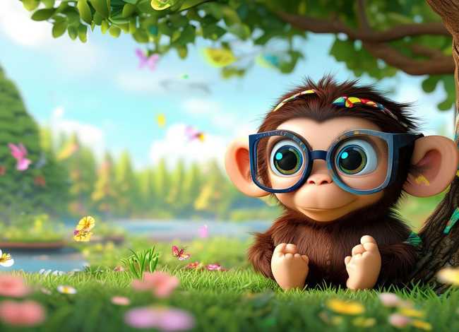 儿童近视绘本故事 - 近视眼的小猴绘本故事教案