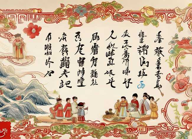 学习传统故事绘画 - 学传统文化手抄报