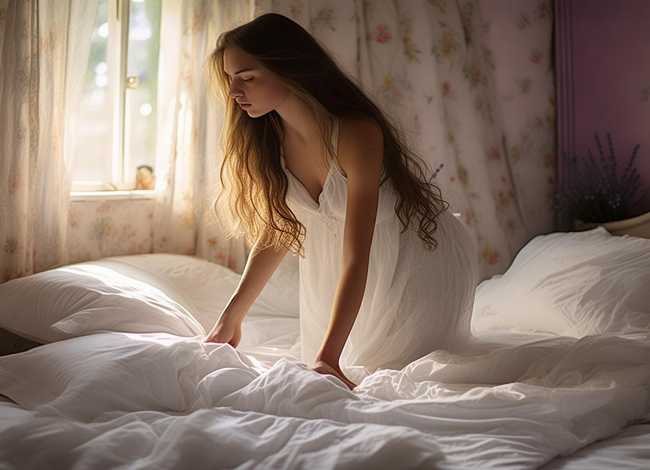 铺床女孩故事后续，女子铺床的电影