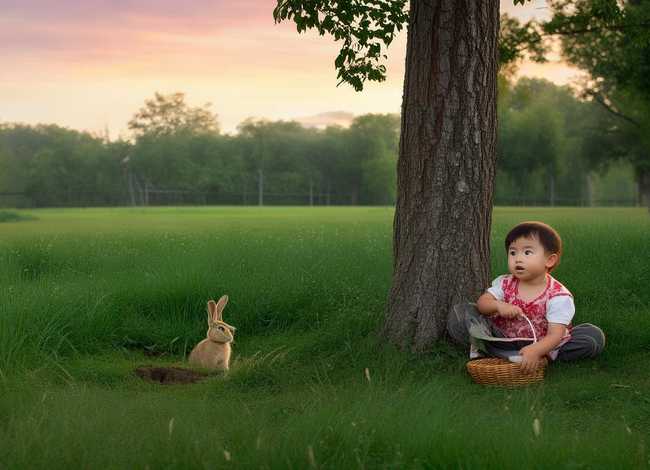 儿童睡前故事寓言故事守株待兔（守株待兔幼儿寓言故事）