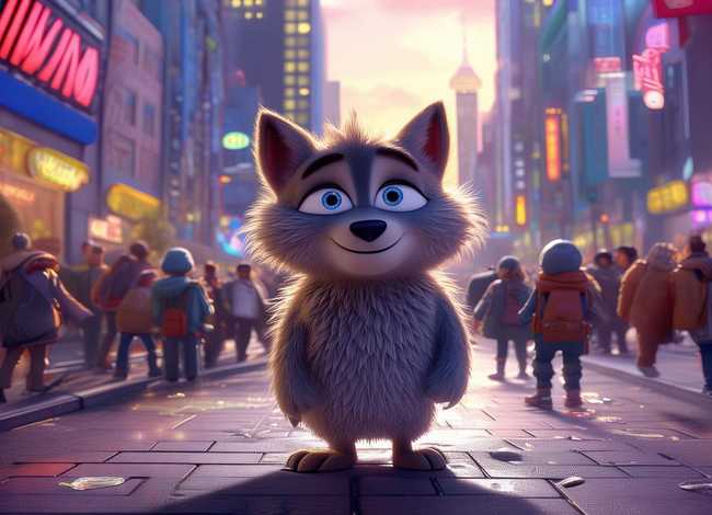 儿童睡前童话故事笨狼进城；笨狼的故事进城历险讲的是