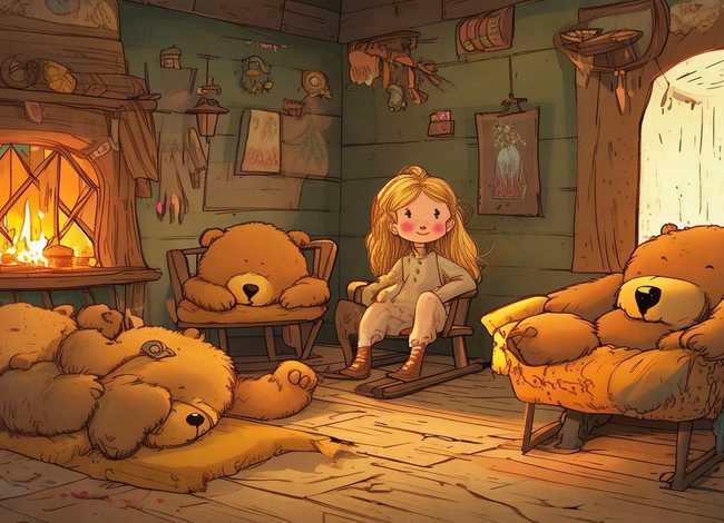 儿童故事金发女孩和三只熊的故事 金发女孩和三只熊的故事绘本