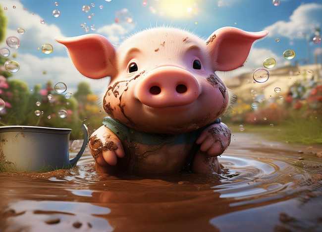 儿童故事不爱洗澡的小猪 幼儿绘本故事不爱洗澡的小猪