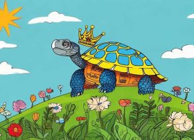 聪明的乌龟绘本故事（聪明的乌龟绘本故事封面简笔画）