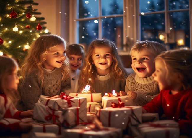 圣诞节儿童摄影 圣诞节题材的儿童摄影作品