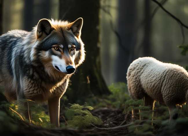 请播放披着羊皮的狼的故事 - 请播放披着羊皮的狼的故事英文