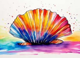 贝壳简笔画儿童画 - 贝壳简笔画 儿童