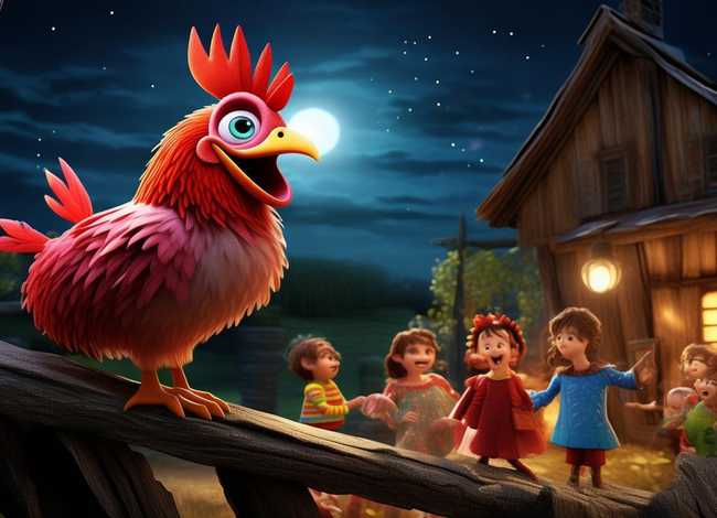 半夜鸡叫儿童故事表演；半夜鸡叫儿童剧