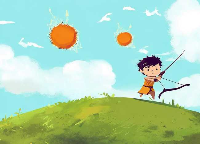 儿童后羿射日的神话故事；后羿射日的故事幼儿