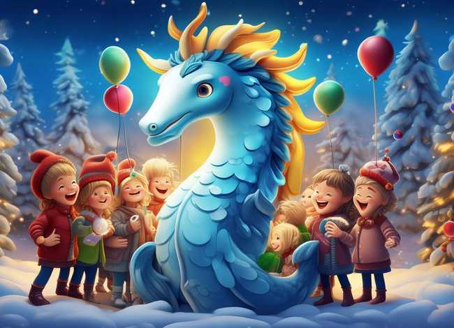 海马体的故事儿童（海马体儿童圣诞照）