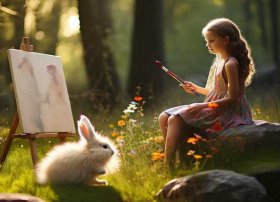 有关小兔子的绘画小故事 - 有关小兔子的绘画小故事图片