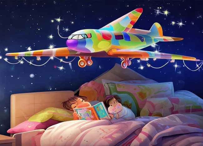 飞机故事儿童睡前故事（飞机故事幼儿睡前故事）