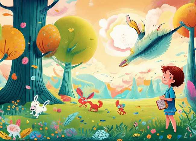 儿童文学封面插画 - 儿童文学封面插画素材