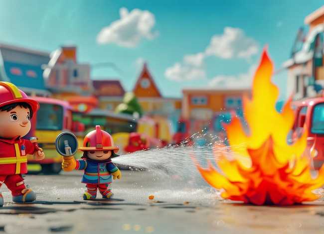 儿童搞笑灭火故事，幼儿园的灭火小故事