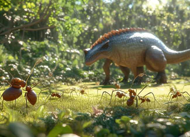 《蚂蚁的故事》绘本、《蚂蚁的故事》绘本恐龙图片