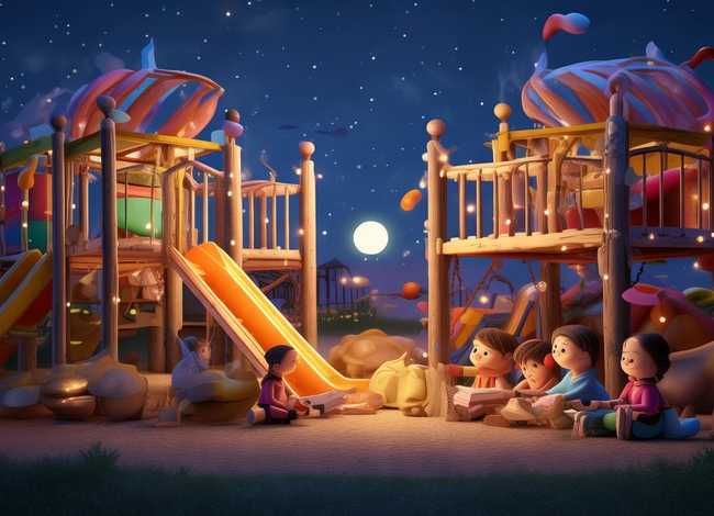 睡前儿童游乐场故事；游乐场的睡前故事
