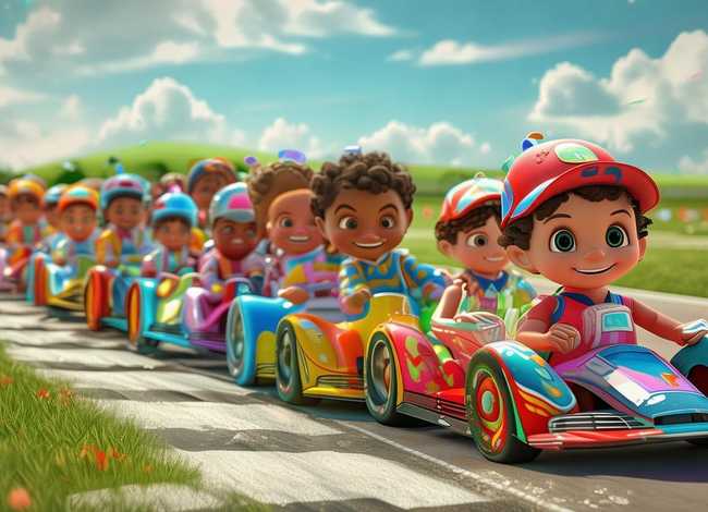 赛车儿童故事，赛车比赛故事幼儿