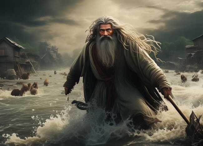 大禹治水的故事50字；大禹治水的故事 50字