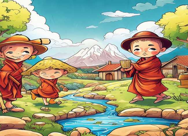 儿童故事三个和尚图文 幼儿故事三个和尚文字