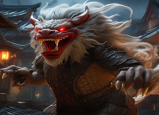 年兽故事绘本；年兽故事绘本完整图片10张