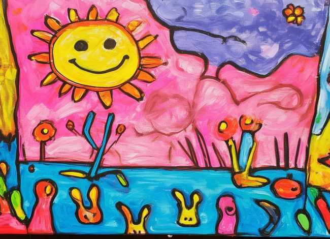 4岁儿童画；4岁小朋友画的画