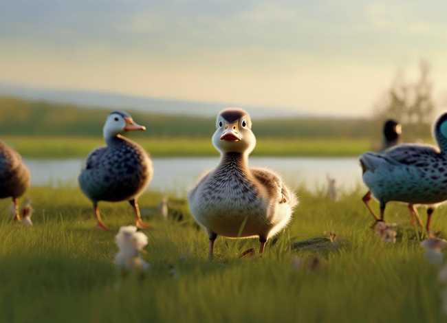 丑小鸭故事图片，丑小鸭故事图片配图没文字