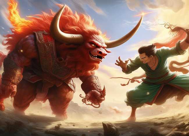 牛魔王大战孙悟空儿童故事；孙悟空大战牛魔王故事西游记