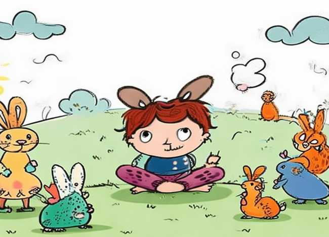 儿童手绘故事插图简单，手绘幼儿故事插图