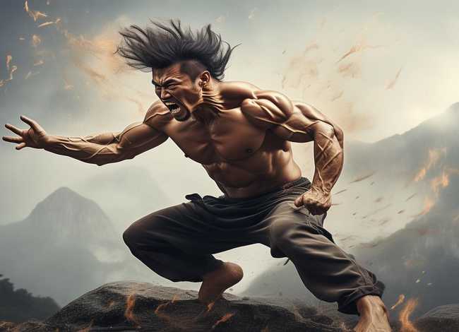 狮吼功简笔画，狮吼功怎么写