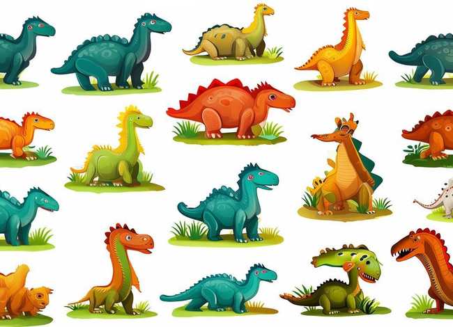 恐龙图片儿童认知；恐龙图片儿童认知图