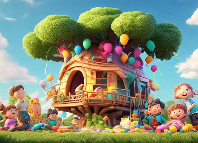 六一儿童节故事绘画；六一儿童节童话故事绘画简单好看