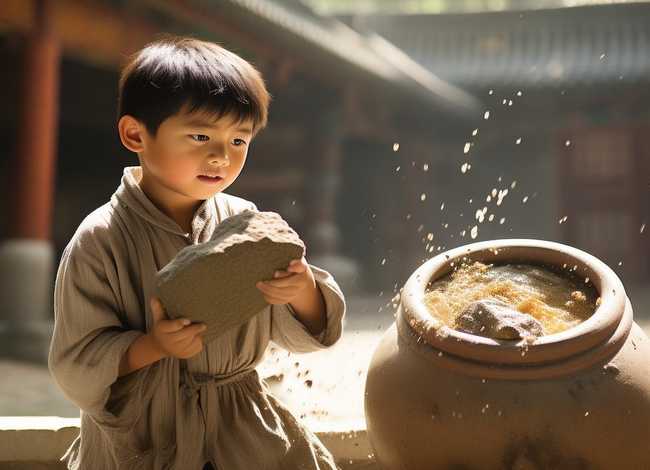 司马光砸缸儿童故事简短，司马光砸缸简短小故事