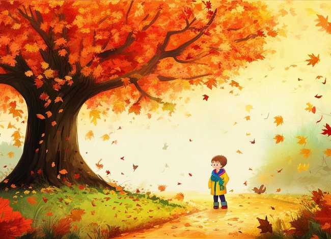 关于秋天落叶的儿童故事；关于秋天落叶的故事绘本