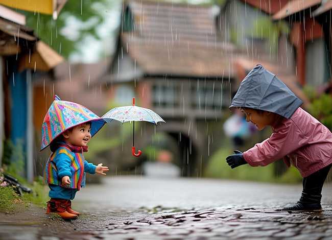 借雨伞的故事儿童 雨天借伞的故事