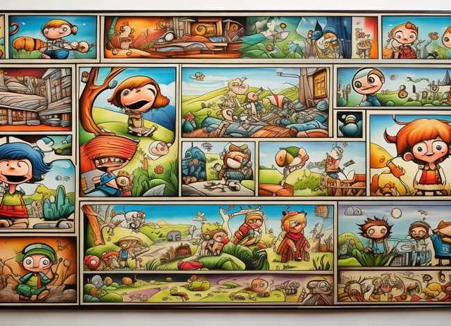 儿童连环画9张、儿童连环画9张图片