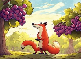 狐狸和葡萄寓言故事 狐狸和葡萄寓言故事手抄报
