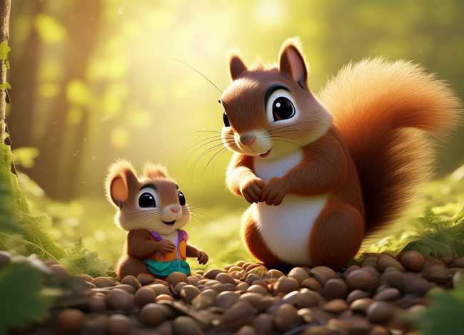儿童故事松鼠妈妈（松鼠妈妈和小松鼠的故事）
