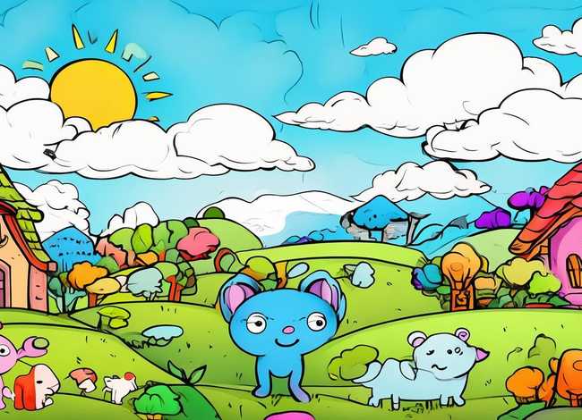 儿童故事电子版可打印可涂色，电子版儿童故事可打印模板