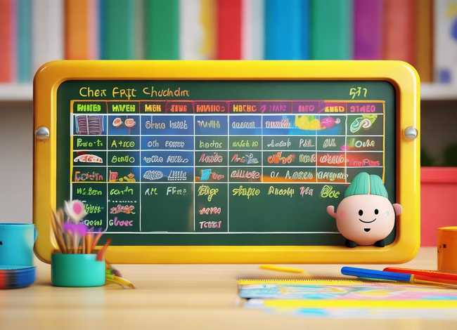 做课程表小学生 - 小学生的课程表怎样做