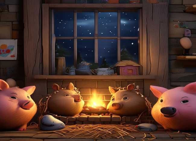 小孩睡前故事三只小猪；小孩故事睡前故事三只小猪