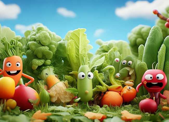 水果蔬菜的故事书 - 关于蔬菜和水果的故事